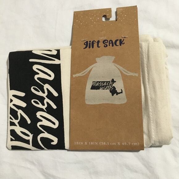 Lot of 5 NEW WITH TAG cotton sacks MASSACHUSETTS - Picture 3 of 4